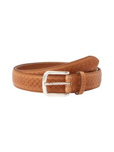 Bugatti - Kohokuvioitu nahkavyö - 05 COGNAC | Stockmann