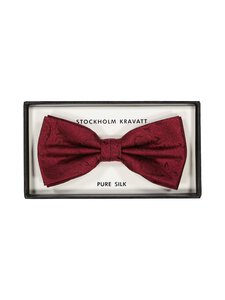 Stockholm Kravatt - Paisley zīda tauriņš - 025 DARK RED | Stockmann