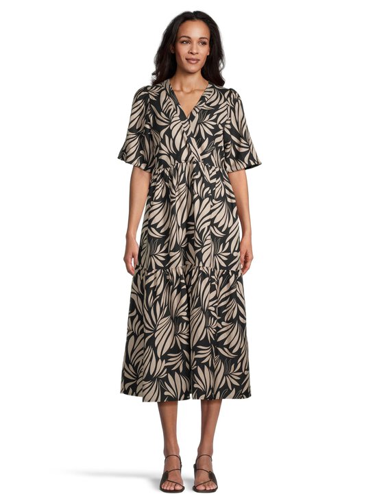 NOOM - Aileen-pellavasekoitemekko - BLACK PRINT COMBO | Stockmann - photo 2