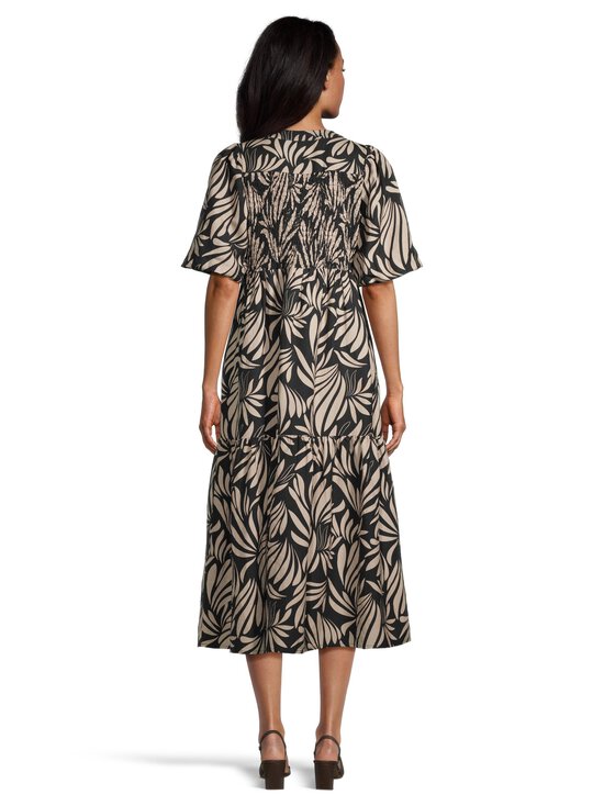 NOOM - Aileen-pellavasekoitemekko - BLACK PRINT COMBO | Stockmann - photo 3