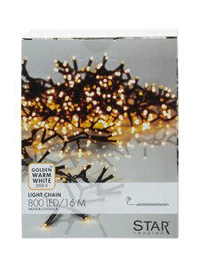 Star Trading - Golden Warm White 800 LED -valosarja 16 m - MUSTA | Stockmann