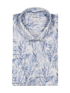 Olymp - Triiksärk Body Fit Garment Linen Mix - 10 HELLBLAU | Stockmann