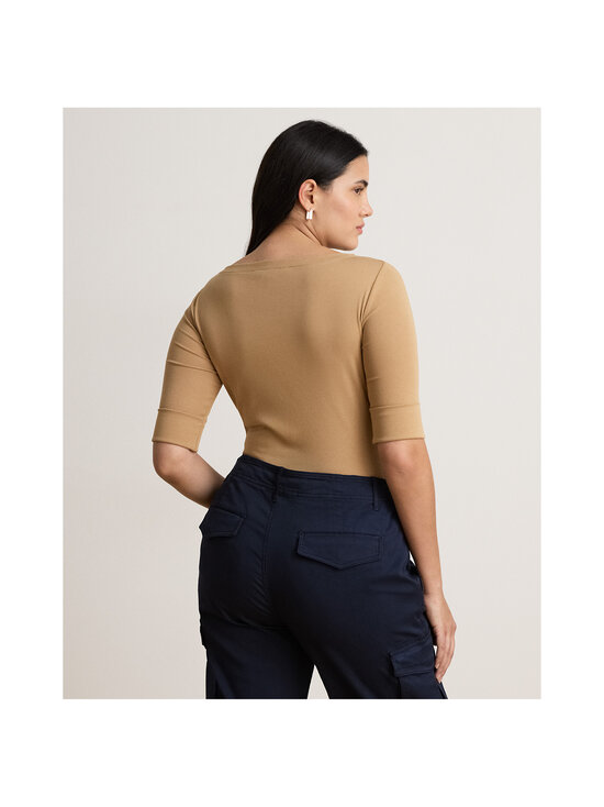 Lauren Ralph Lauren - Judy Elbow Sleeve -pusero - 504 LAUREN CAMEL | Stockmann - photo 3