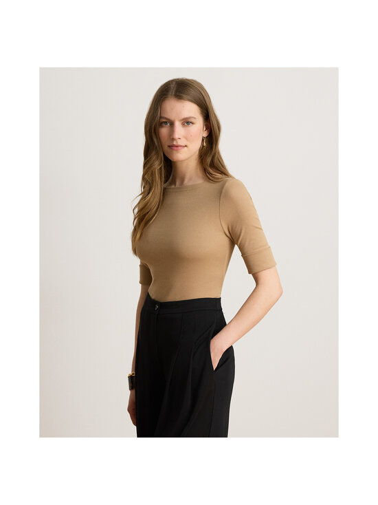 Lauren Ralph Lauren - Judy Elbow Sleeve -pusero - 504 LAUREN CAMEL | Stockmann - photo 5