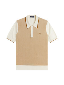Fred Perry - Tonic Waffle Knitted -pikeepaita - ECRU | Stockmann