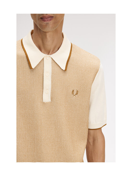 Fred Perry - Tonic Waffle Knitted -pikeepaita - ECRU | Stockmann - photo 5