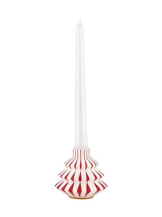 Alessi - Nz07 Delight Candlestick -kynttilänjalka - WHITE/RED/GOLD | Stockmann - photo 3