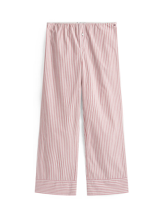 Tommy Hilfiger - Pointelle Poplin pidžama - 0WD ECRU POINTELLE/ BLAZER STP PRIM RED | Stockmann - photo 2