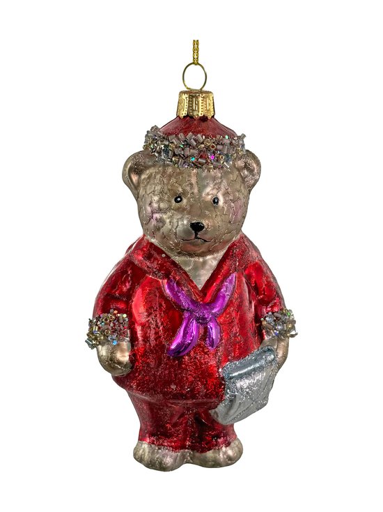 Shishi - Glass Teddy -joulukoriste 13 cm - RED-BROWN-PURPLE | Stockmann - photo 1