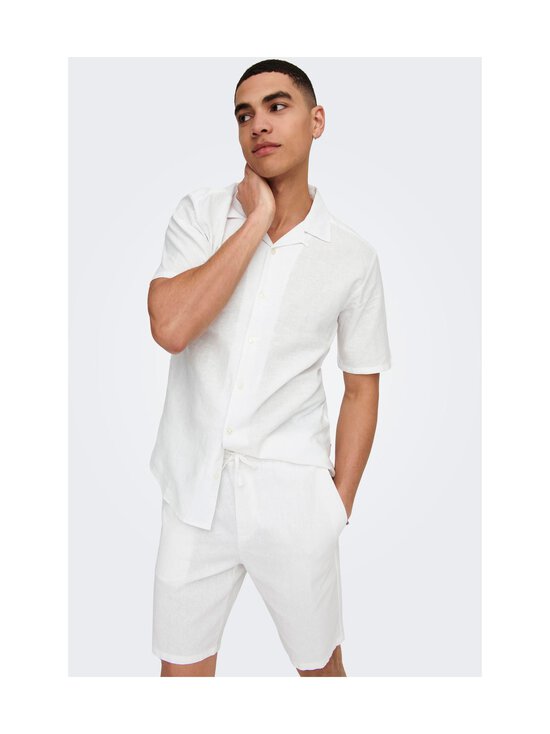 Only & Sons - Linasegust lühikesed püksid OnsLinus - BRIGHT WHITE | Stockmann - photo 5