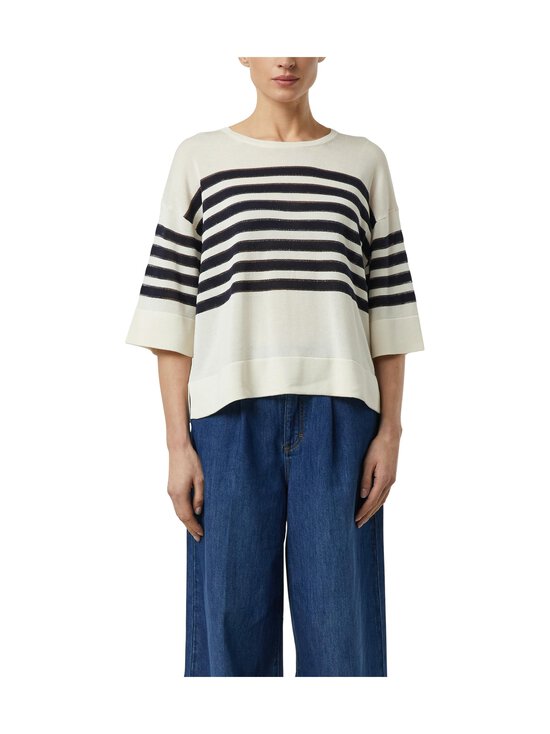Comma - Sleve-neulepusero - 04S1 OFF WHITE WITH NAVY | Stockmann - photo 4