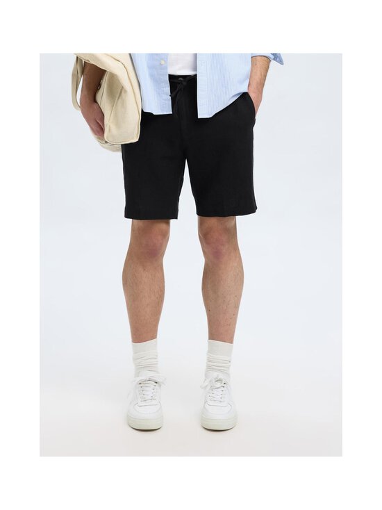 Selected - SlhRegular Leroy lina šorti - BLACK | Stockmann - photo 3