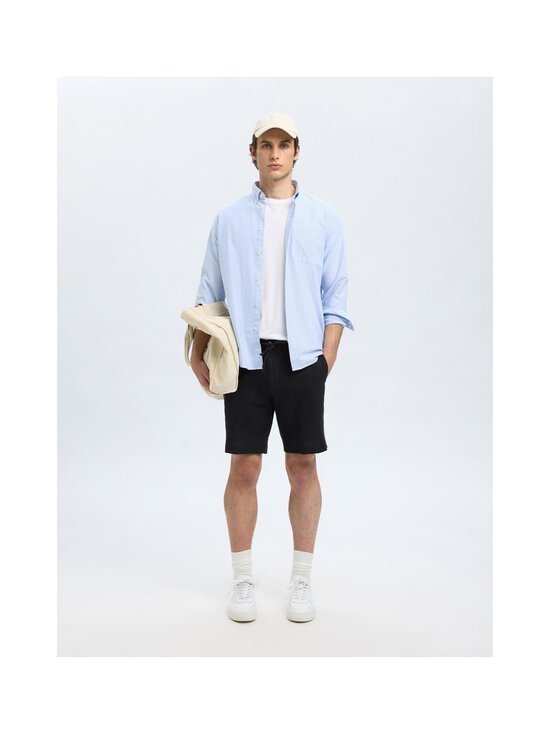 Selected - SlhRegular Leroy lina šorti - BLACK | Stockmann - photo 4