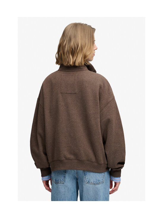 Superdry - Country Club Half Zip -collegepaita - 8UF DARK CHOCOLATE BROWN MARL | Stockmann - photo 4