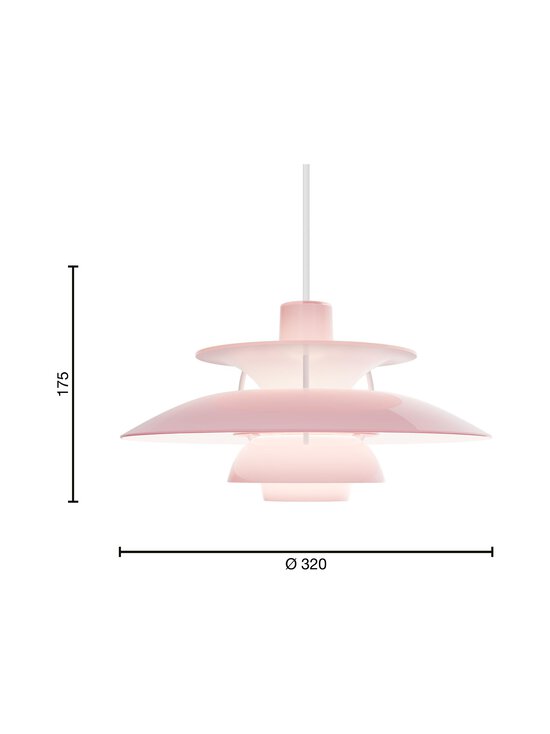 Louis Poulsen - PH 5 Opal Pale Rose -riippuvalaisin - OPAL PALE ROSE | Stockmann - photo 3