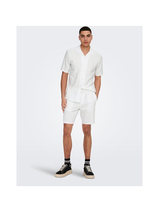 Only & Sons - Linasegust lühikesed püksid OnsLinus - BRIGHT WHITE | Stockmann - photo 3