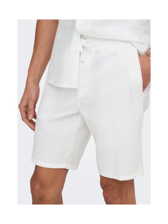 Only & Sons - Linasegust lühikesed püksid OnsLinus - BRIGHT WHITE | Stockmann - photo 7