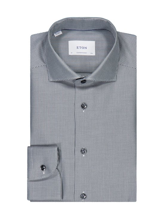 Eton - Contemporary Fit Dobby krekls ar apkakli - 66 DARK GREEN | Stockmann - photo 1