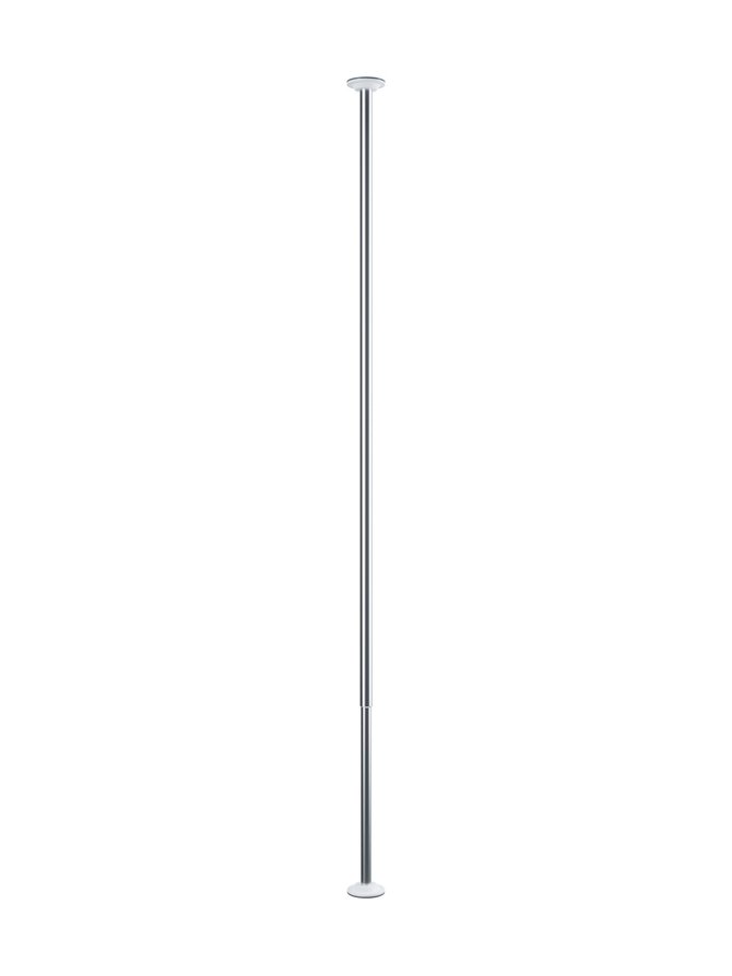 Chrome tension shower rod