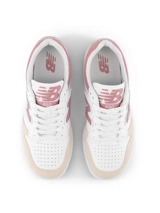 New Balance - 480 Kids Lace brīvā laika apavi - 93B WHITE / ROSEWOOD | Stockmann - photo 2