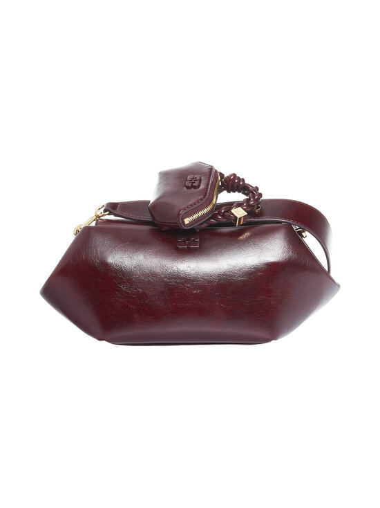 Ganni - Bou East/West Deep Shine -laukku - 436 BURGUNDY | Stockmann - photo 1