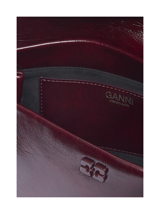 Ganni - Bou East/West Deep Shine -laukku - 436 BURGUNDY | Stockmann - photo 3