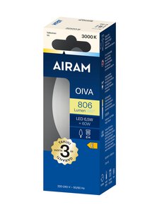 Airam - LED C35 830 806lm E14 360 Oiva -opaalilamppu - TRANSPARENT | Stockmann