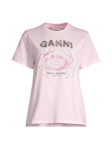 Ganni - Basic t-paita - 868 CHALK PINK | Stockmann