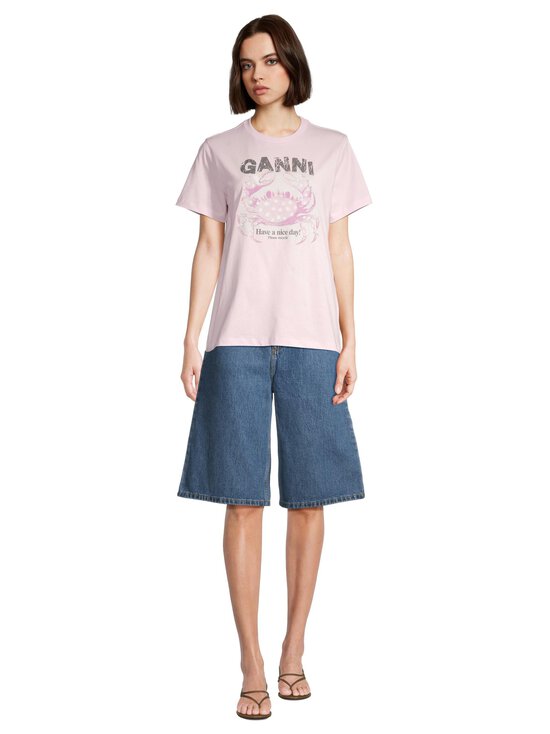 Ganni - Basic t-paita - 868 CHALK PINK | Stockmann - photo 2