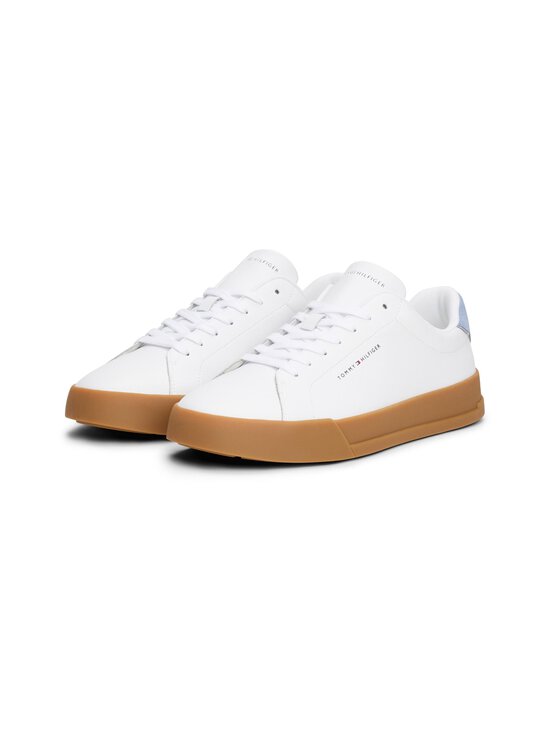 Tommy Hilfiger - Court Leather Detail Ess sporta apavi - 05O WHITE/BRISKBLUE - photo 4 Tommy Hilfiger - Court Leather Detail Ess sporta apavi - 05O WHITE/BRISKBLUE | Stockmann - photo 4