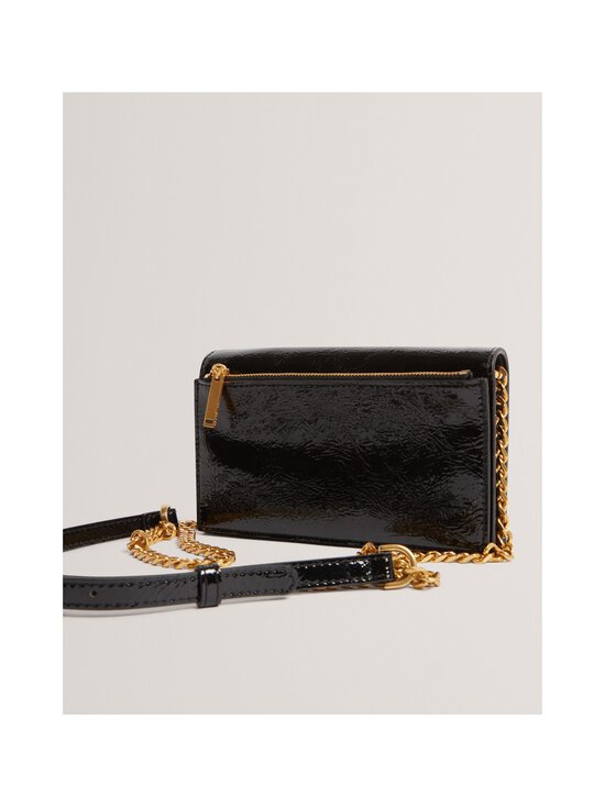Ted Baker London - Mahiraa Crossbody Flapover - kiiltäväpintainen tekonahkalaukku - BLACK | Stockmann - photo 2