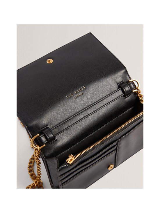 Ted Baker London - Mahiraa Crossbody Flapover - kiiltäväpintainen tekonahkalaukku - BLACK | Stockmann - photo 3