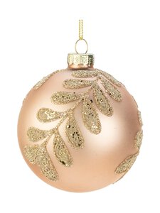 Weiste - Ball With Leaves Ziemassvētku eglītes rotājums - SATIN BROWN | Stockmann