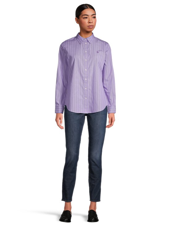 Lauren Ralph Lauren - Jamelko Button Front kreklblūze - PURPLE/WHITE MULTI | Stockmann - photo 2
