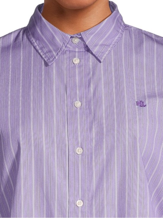 Lauren Ralph Lauren - Jamelko Button Front kreklblūze - PURPLE/WHITE MULTI | Stockmann - photo 4