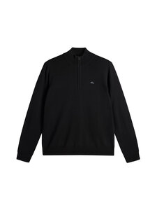 J.Lindeberg - Kiyan Quarter Zip -neule - 9999 BLACK | Stockmann