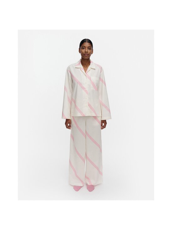 Marimekko - Kuunnelma Basso -pyjamapaita - 013 OFF WHITE, LIGHT PINK | Stockmann - photo 2
