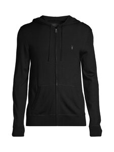 Allsaints - Mode Merino Zip Hoody -neuletakki - BLACK | Stockmann