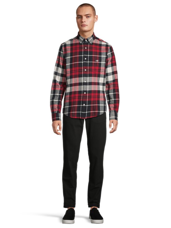 GANT - Ruuduline triiksärk Regular Flannel - 630 RUBY RED | Stockmann - photo 2