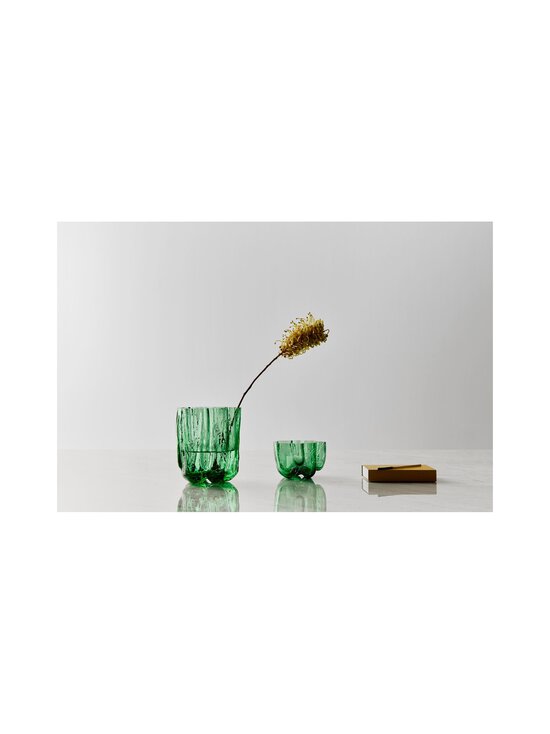 Kosta Boda - Klaaskauss/teeküünlaalus Crackle Votive 5,8 cm - DARK GREEN | Stockmann - photo 3