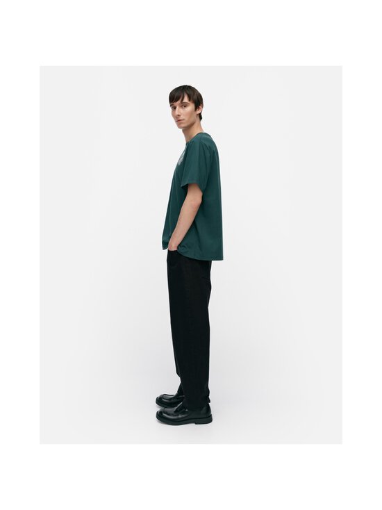 Marimekko - Men's Fit Embla Unikko -paita - 619 DARK GREEN, SILVER | Stockmann - photo 7