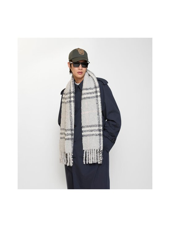 Burberry - Check Bouclé -kaulahuivi - C3382 MITTEN GREY | Stockmann - photo 3