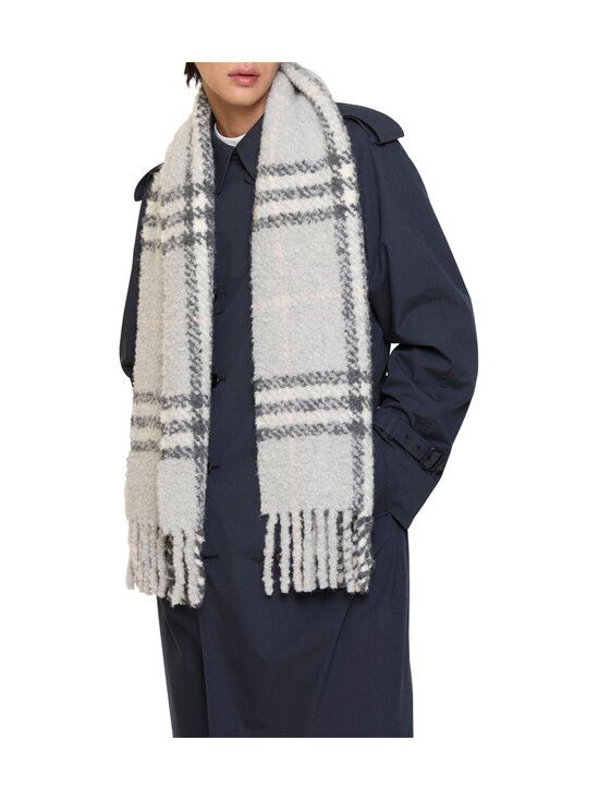 Burberry - Check Bouclé -kaulahuivi - C3382 MITTEN GREY | Stockmann - photo 5