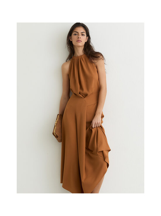 Reiss - Maeve Drape Detail Midi -mekko - 88 RUST ORANGE | Stockmann - photo 3