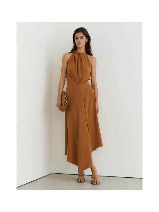 Reiss - Maeve Drape Detail Midi -mekko - 88 RUST ORANGE | Stockmann - photo 7