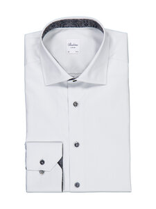 Stenströms - Slimline Contrast -kauluspaita - 300 LIGHT GREY | Stockmann