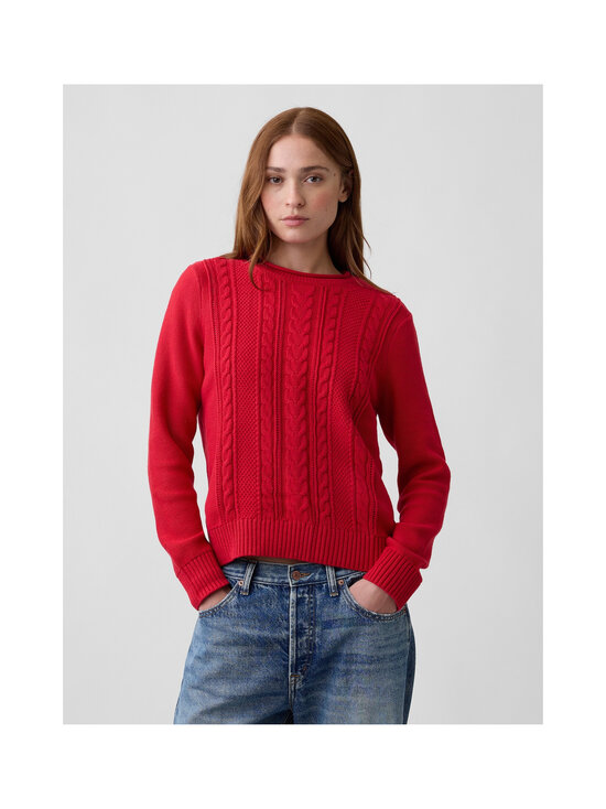 GAP - Classic Cotton Crew -palmikkoneule - MODERN RED | Stockmann - photo 2