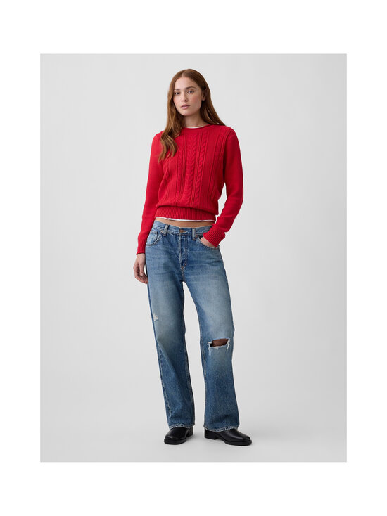 GAP - Classic Cotton Crew -palmikkoneule - MODERN RED | Stockmann - photo 3