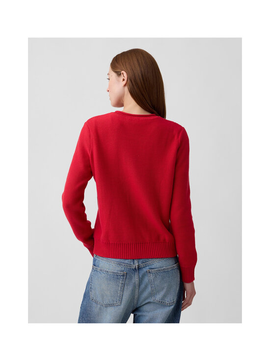 GAP - Classic Cotton Crew -palmikkoneule - MODERN RED | Stockmann - photo 4