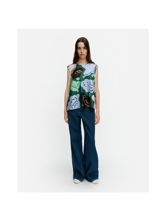 Marimekko - Katoava Kukasta Kukkaan -toppi - 639 GREEN GREEN PINK | Stockmann - photo 2